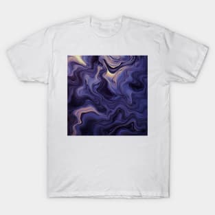 Stylized Surface of Liquid Violet Stone T-Shirt